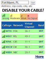 Use this program to check for the digital TV signals that are available at your location.